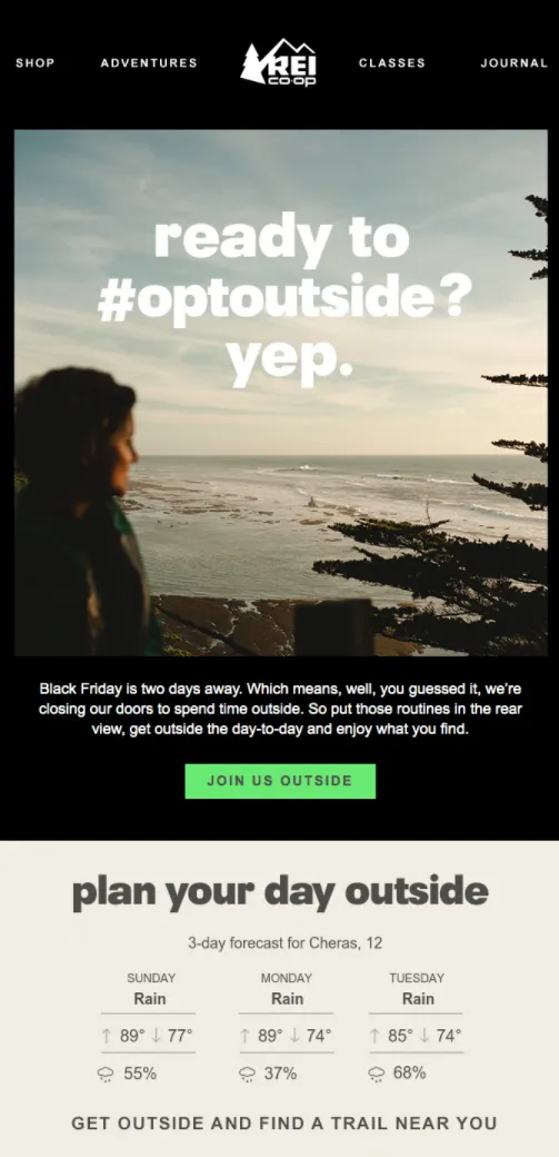 black friday emails rei coop