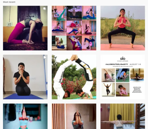 alo yoga community marketing instagram wall #alocommunity