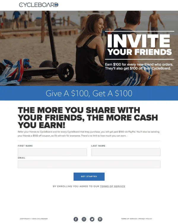 Best WooCommerce Referral Program: Cycleboard