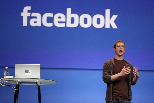 Zuck speaking at a Keynote of some sort. | Photo: Brian Solis