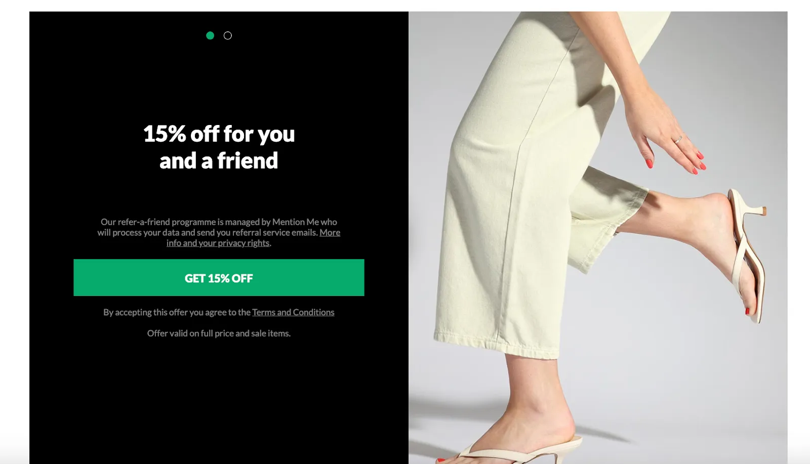 Daniel Footwear referral landing page