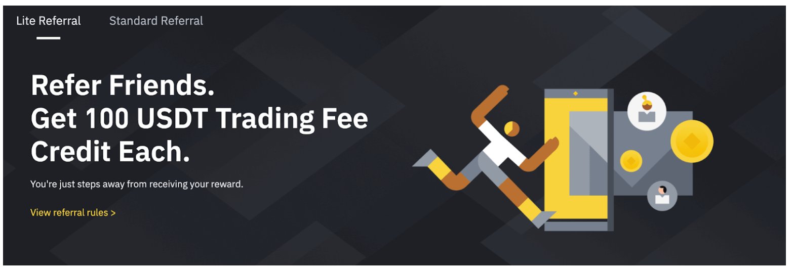 Binance refer firneds page