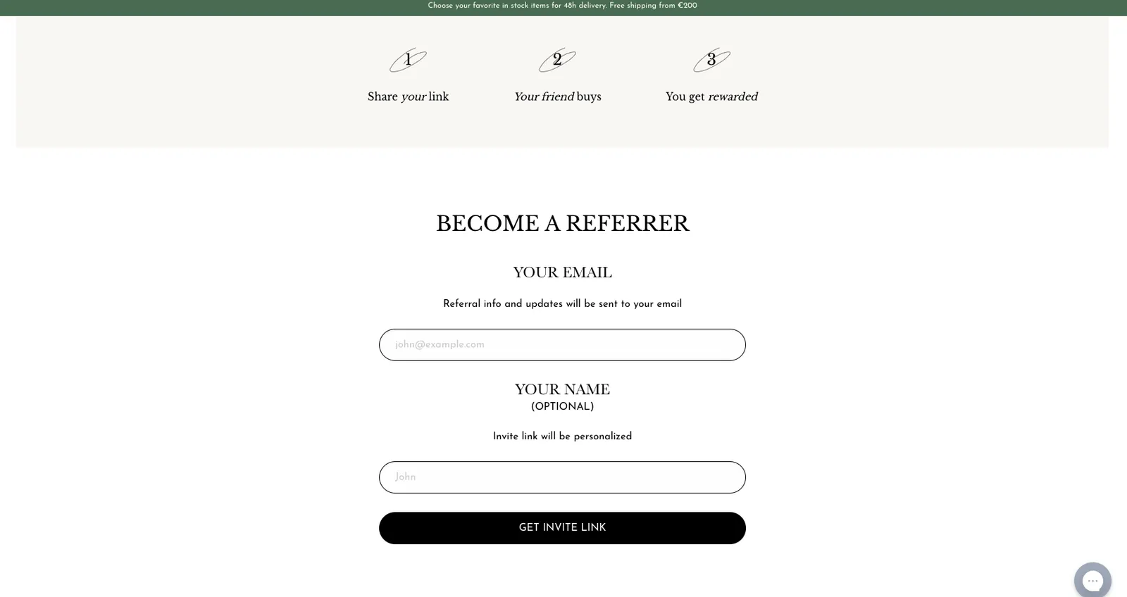 Alohas signup widget example