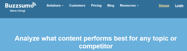 growth hacking tools - buzzsumo