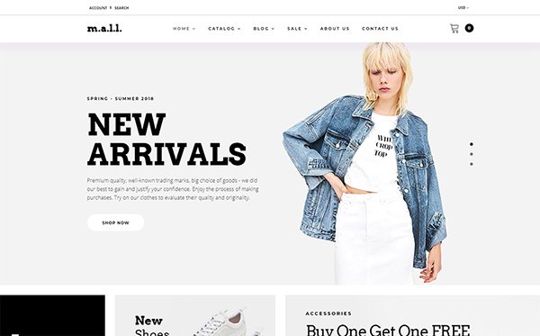 ecommerce templates referralcandy - m.a.l.l. - Clothing Store Shopify Theme