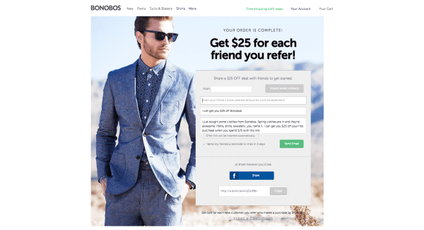 Bonobos Referral page