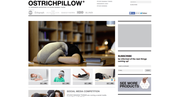 Ostrich Pillow Concreteness ReferralCandy